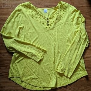 Jockey P2P long sleeved cut out shirt